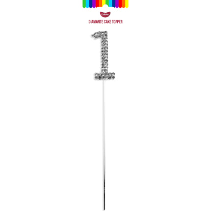 NUMBER CAKE TOPPERS 0-9 - DIAMANTE